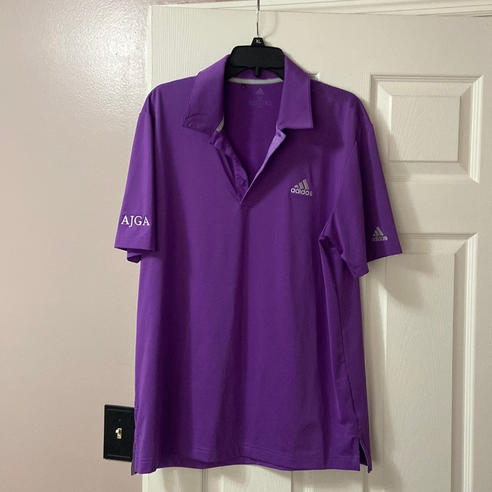 Purple Adidas Golf Polo